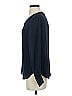 Banana Republic 100% Polyester Blue Long Sleeve Blouse Size XS - photo 5