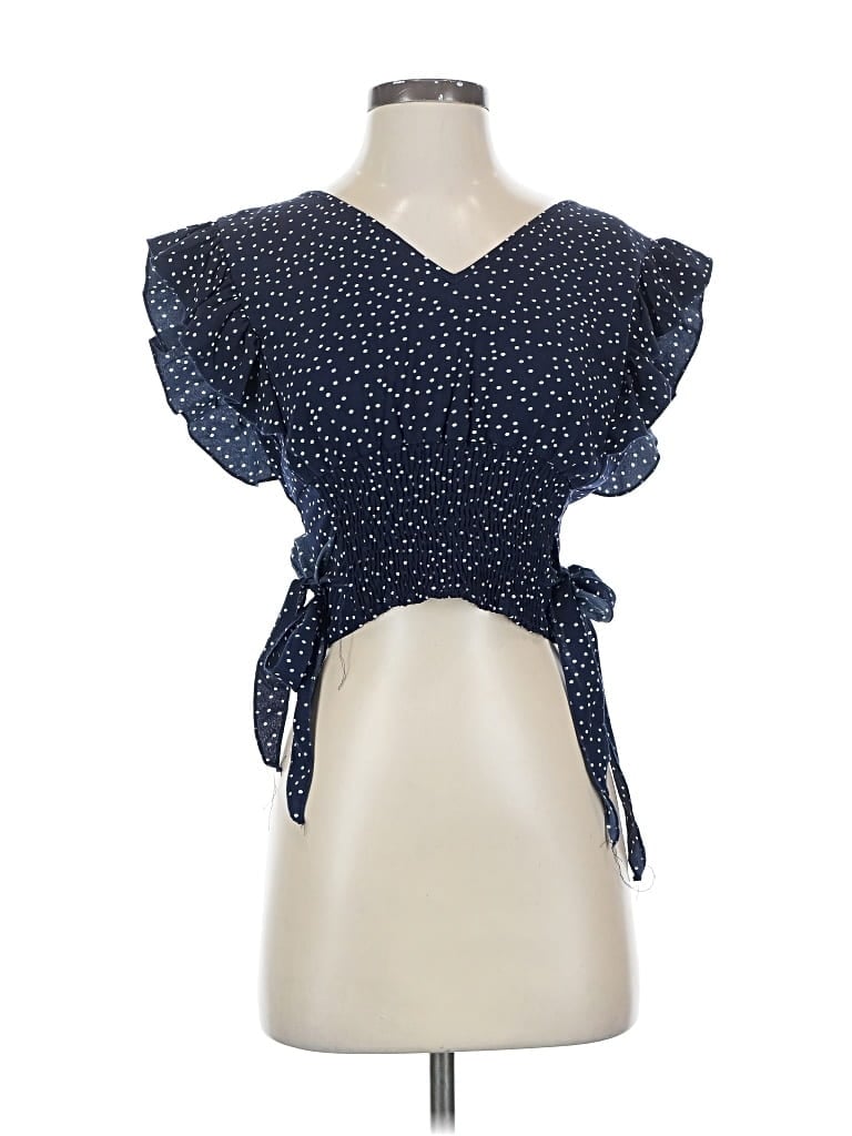 Pre-owned Lyaner Sleeveless Blouse In Blue