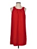 Oleg Cassini 100% Polyester Solid Red Casual Dress Size 2 - photo 1