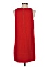 Oleg Cassini 100% Polyester Solid Red Casual Dress Size 2 - photo 2
