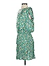 Current Air 100% Polyester Paisley Green Casual Dress Size S - photo 5