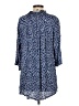 J Valdi Blue 3/4 Sleeve Blouse Size S - photo 2