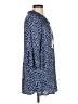 J Valdi Blue 3/4 Sleeve Blouse Size S - photo 4