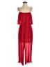Zara 100% Polyester Solid Red Jumpsuit Size S - photo 1