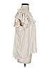 Mittoshop 100% Polyester Ivory Short Sleeve Blouse Size S - photo 4