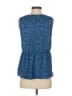 Banana Republic 100% Polyester Blue Sleeveless Blouse Size XS - photo 2