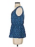 Banana Republic 100% Polyester Blue Sleeveless Blouse Size XS - photo 5