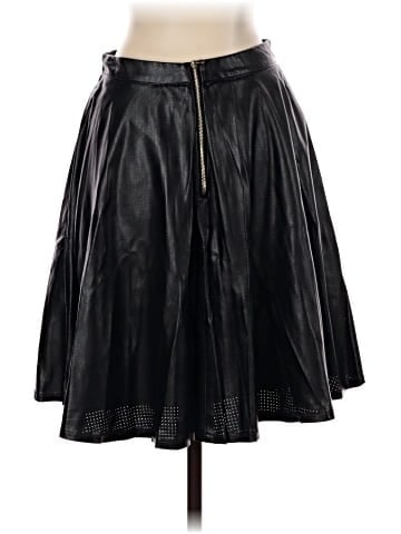 Neiman Marcus Faux Leather Skirt (view 2)