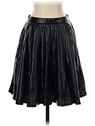 Neiman Marcus Faux Leather Skirt (view 1)