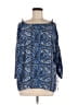MICHAEL Michael Kors 100% Polyester Blue 3/4 Sleeve Blouse Size M - photo 1