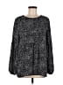 Ann Taylor LOFT 100% Polyester Black Long Sleeve Blouse Size M - photo 1