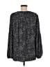 Ann Taylor LOFT 100% Polyester Black Long Sleeve Blouse Size M - photo 2