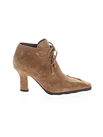 Burberry Suede Lace Up Ankle Boots (view 1)