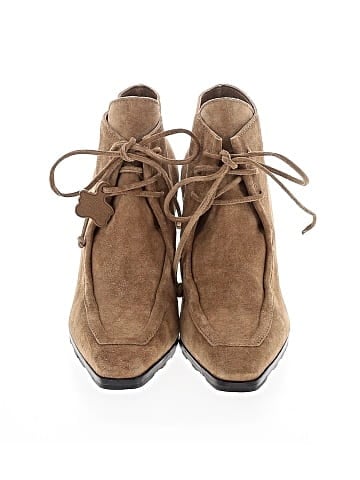 Burberry Suede Lace Up Ankle Boots (view 2)