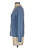 J. McLaughlin Blue Long Sleeve Top Size S - photo 5