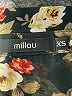 Millau 100% Polyester Floral Black Long Sleeve Blouse Size XS - photo 7