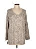 American Eagle Outfitters Animal Print Tan Pullover Sweater Size L - photo 1