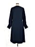 Jay Godfrey 100% Polyester Solid Blue Casual Dress Size 14 - photo 2