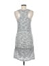 Dakini 100% Rayon Stripes Silver Casual Dress Size M - photo 2