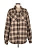 Pawaka 100% Cotton Plaid Brown Jacket Size M - photo 1