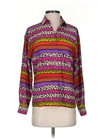 Maggy London Long Sleeve Silk Top (view 1)