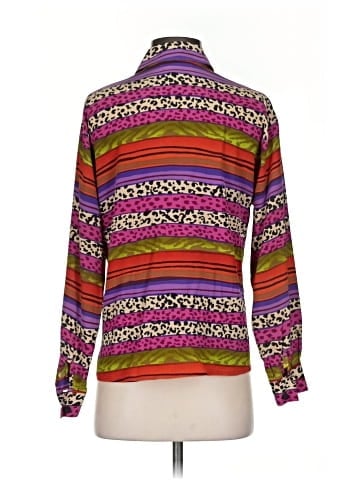 Maggy London Long Sleeve Silk Top (view 2)