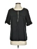 Anne Klein Black Short Sleeve Top Size S - photo 1
