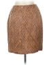 Due Per Due 100% Silk Animal Print Brown Silk Skirt Size 10 - photo 2