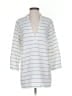 J.Crew Stripes Silver 3/4 Sleeve Blouse Size S - photo 1