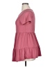 Gilli Solid Pink Short Sleeve Top Size XL - photo 5