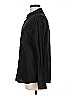 Unbranded Solid Black Long Sleeve Button-Down Shirt Size M - photo 5