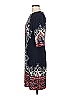 Sandra Darren Print Blue Black Cocktail Dress Size 6 - photo 5