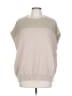 Shein Curve 100% Polyester Tan Sweater Vest Size 12 - photo 1