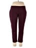 Susan Graver Solid Burgundy Active Pants Size L (petite) - photo 1