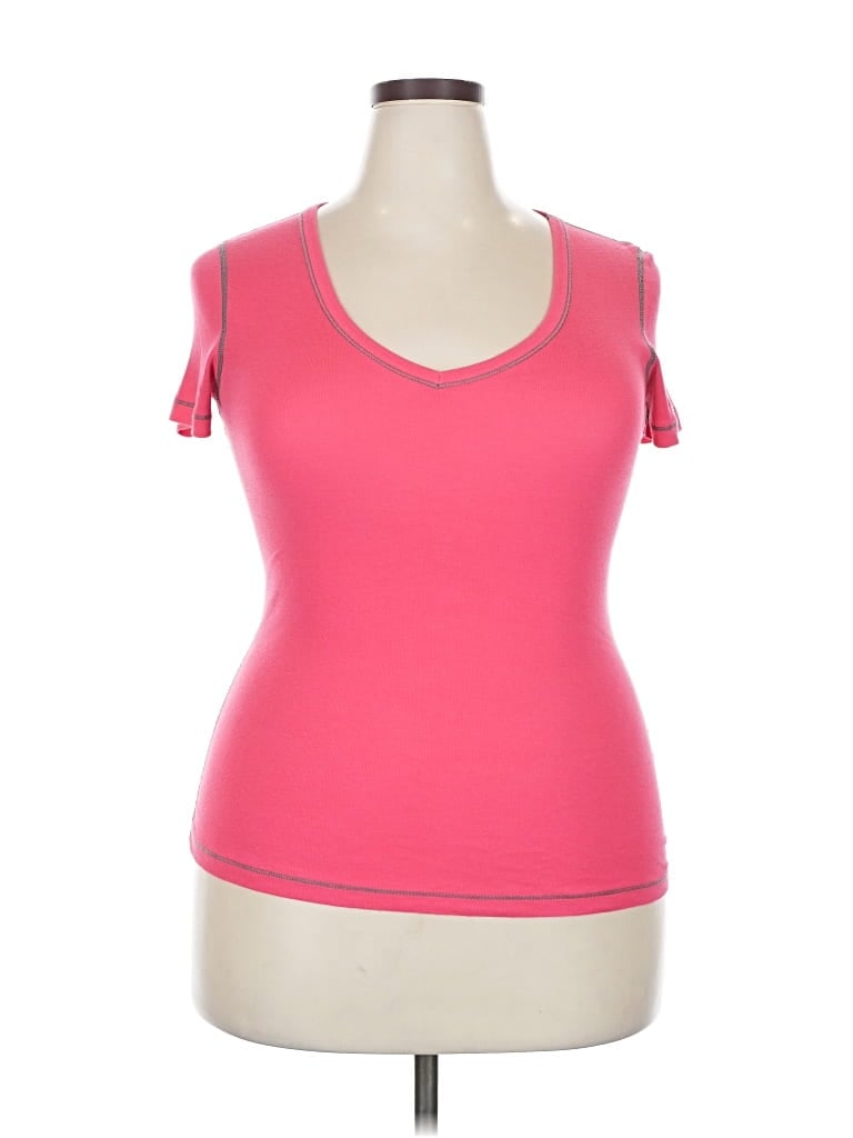 Pre-owned Three Dots Sleeveless T-shirt In Pink