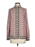Max Studio 100% Polyester Print Pink Long Sleeve Blouse Size S - photo 1