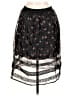 Naf Naf 100% Polyester Floral Black Formal Skirt Size M - photo 2