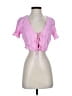 Zara Pink Short Sleeve Blouse Size S - photo 1