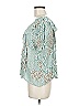 Hayden 100% Rayon Teal Short Sleeve Blouse Size M - photo 5