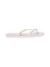 Forever 21 White Ivory Flip Flops Size 11 - photo 1