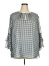 Ruby Rd. 100% Polyester Gray 3/4 Sleeve Blouse Size 2X - photo 1