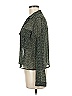 T Tahari 100% Polyester Metallic Green Long Sleeve Blouse Size M - photo 5