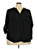 Torrid 100% Polyester Black 3/4 Sleeve Blouse Size 3X Plus (3) - photo 1