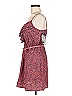 Sequin Hearts Print Red Casual Dress Size M - photo 5
