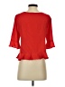 Elodie Red 3/4 Sleeve Blouse Size S - photo 2