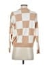 T Tahari Checkered-gingham Tan Turtleneck Sweater Size XS - photo 2