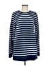 Lands' End Stripes Blue Sweatshirt Size M - photo 1