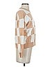 T Tahari Checkered-gingham Tan Turtleneck Sweater Size XS - photo 4