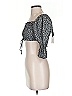 Timing 100% Polyester Black Short Sleeve Blouse Size S - photo 5