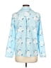Unbranded Print Blue Long Sleeve Blouse Size L - photo 2